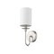 Z-Lite Ella 1 Light Wall Sconce, Brushed Nickel & White 809-1S-BN - alternate 6